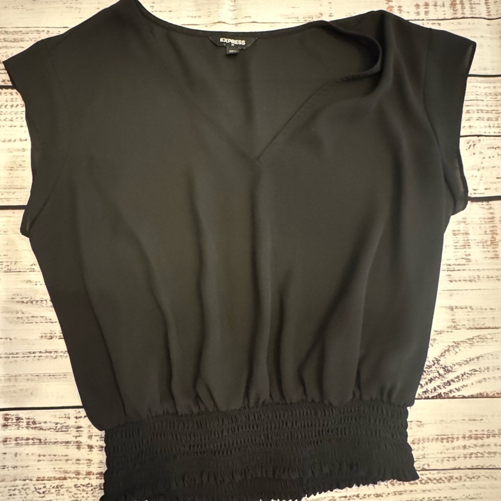 Express Elegant Black Blouse